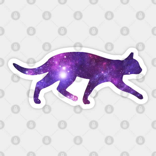 Cat In Space Sticker by  The best hard hat stickers 